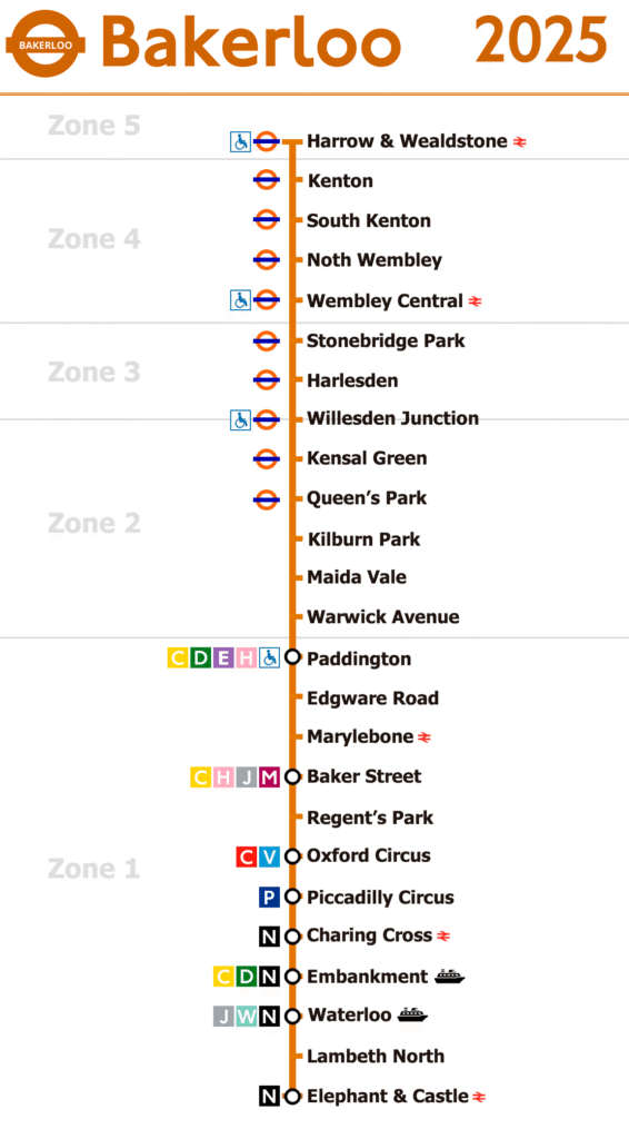 bakerloo line map